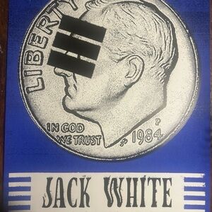 Jack White Blue and White Poster